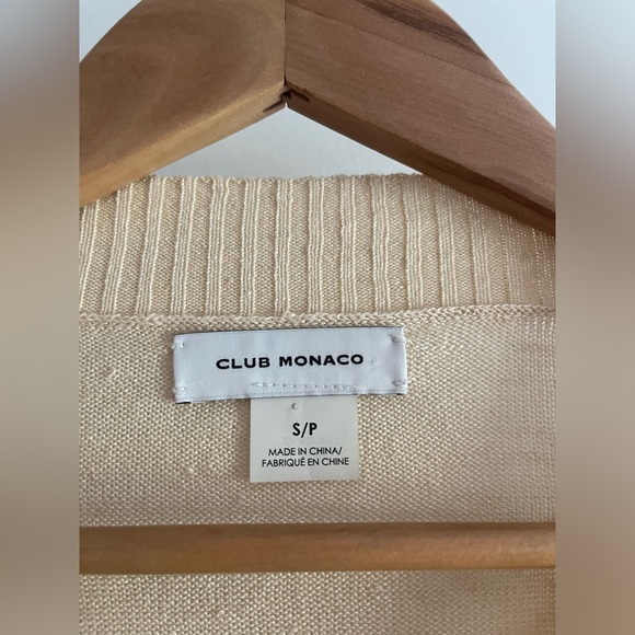 Club Monaco Striped Linen Boatneck Pullover Sweater - Picture 4 of 6